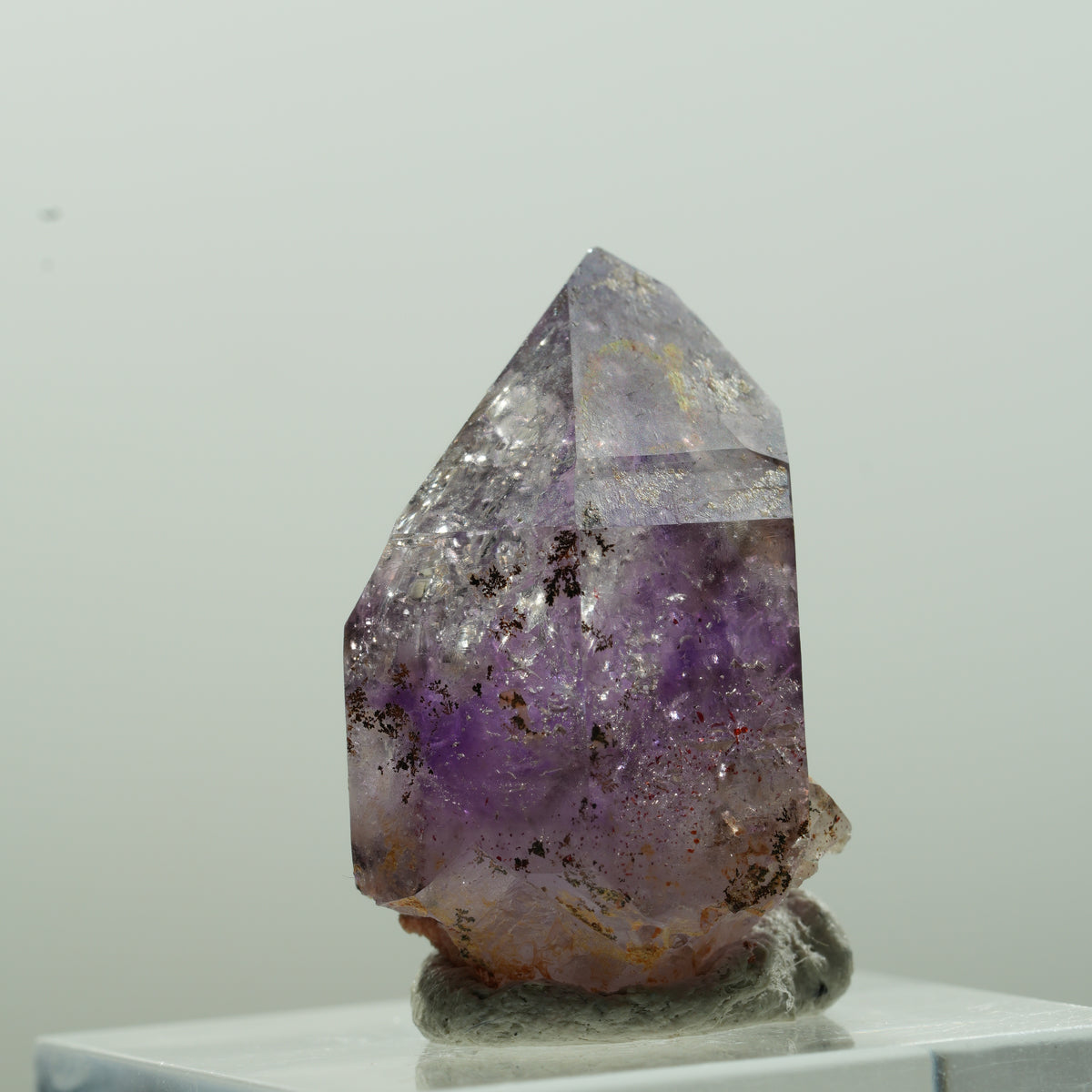 Enhydro Skeleton Phantom Amethyst Point, 1x Bubble Brandberg, Namibia 26*16*16mm #13627