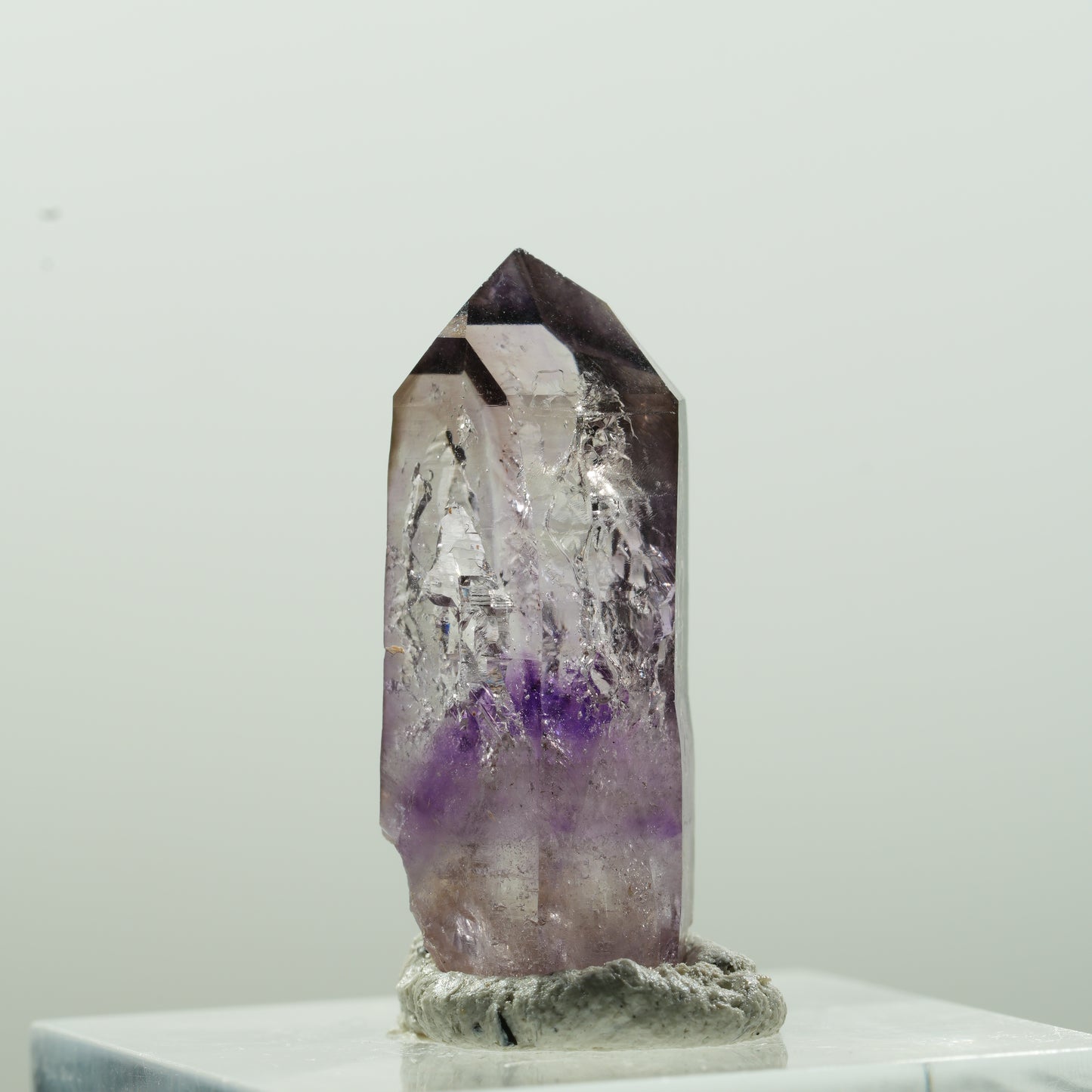 Seltene Skelett Phantom Amethyst Spitze Goboboseb, Namibia 27*11*9mm #13628
