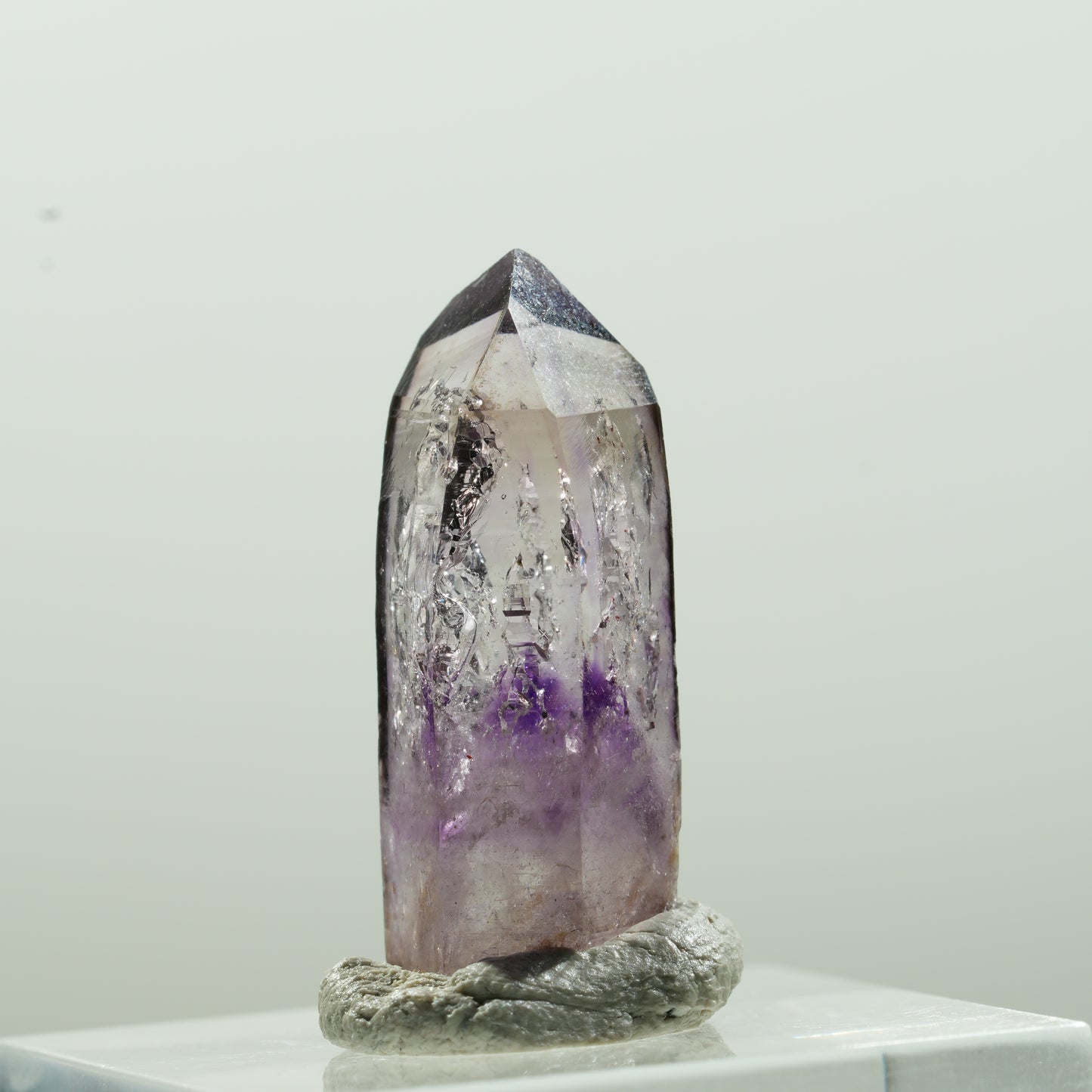 Seltene Skelett Phantom Amethyst Spitze Goboboseb, Namibia 27*11*9mm #13628