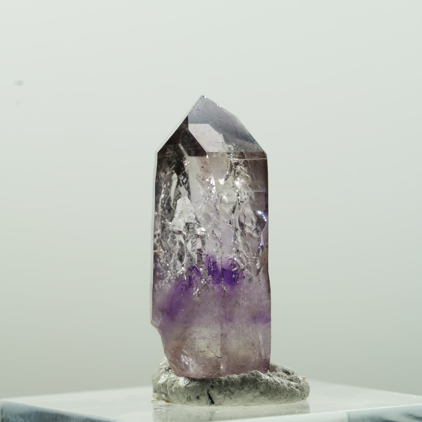 Seltene Skelett Phantom Amethyst Spitze Goboboseb, Namibia 27*11*9mm #13628