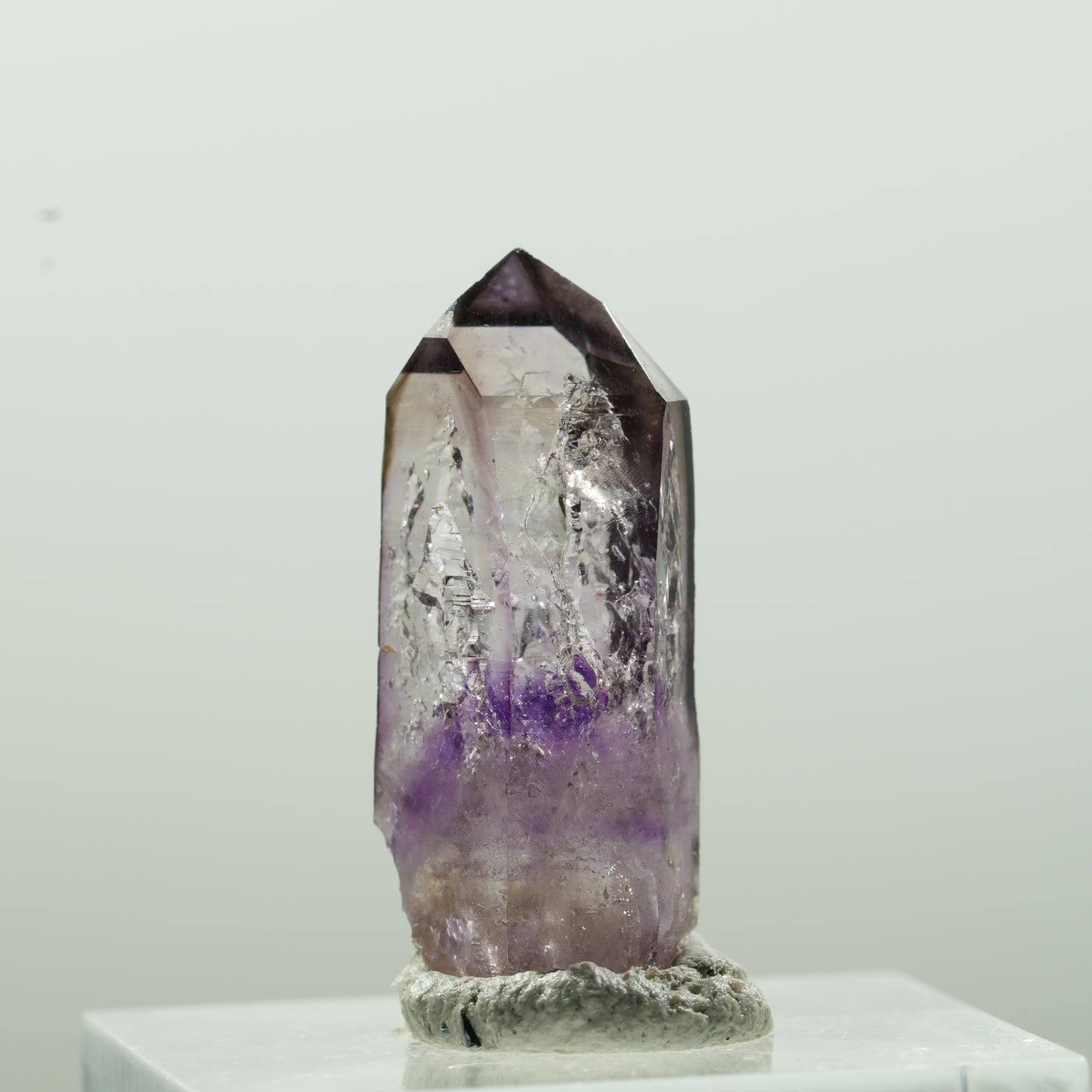 Seltene Skelett Phantom Amethyst Spitze Goboboseb, Namibia 27*11*9mm #13628