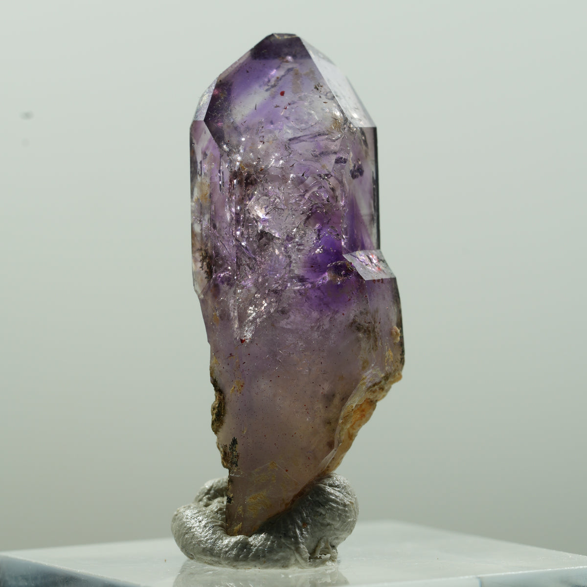 Seltene Phantom Amethyst Skelett Zepter Spitze Brandberg, Namibia 33*12*11mm #13630
