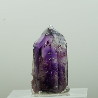 Enhydro Harlekin Phantom Amethyst Spitze, 1x Blase Goboboseb, Namibia 26*14*11mm #13631