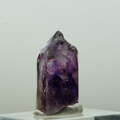 Enhydro Harlekin Phantom Amethyst Spitze, 1x Blase Goboboseb, Namibia 26*14*11mm #13631