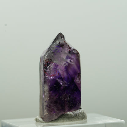 Enhydro Harlekin Phantom Amethyst Spitze, 1x Blase Goboboseb, Namibia 26*14*11mm #13631