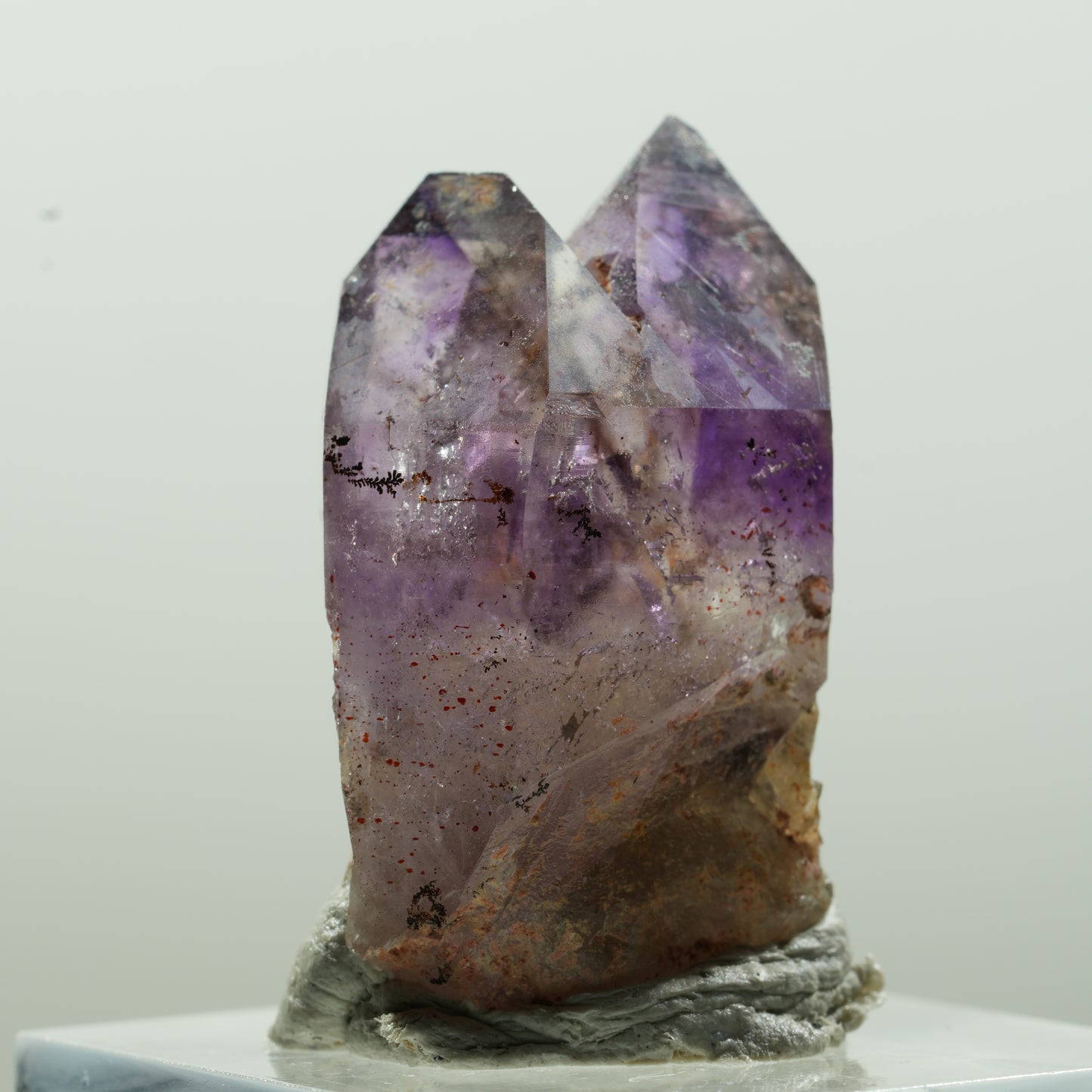 Seltene Phantom Amethyst Skelett Zepter Spitzen Brandberg, Namibia 31*17*15mm #13632
