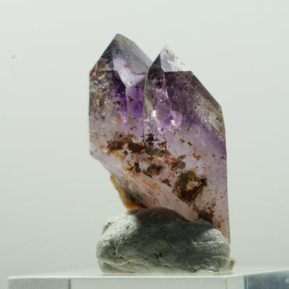 Seltene Phantom Amethyst Skelett Zepter Spitzen Brandberg, Namibia 31*17*15mm #13632