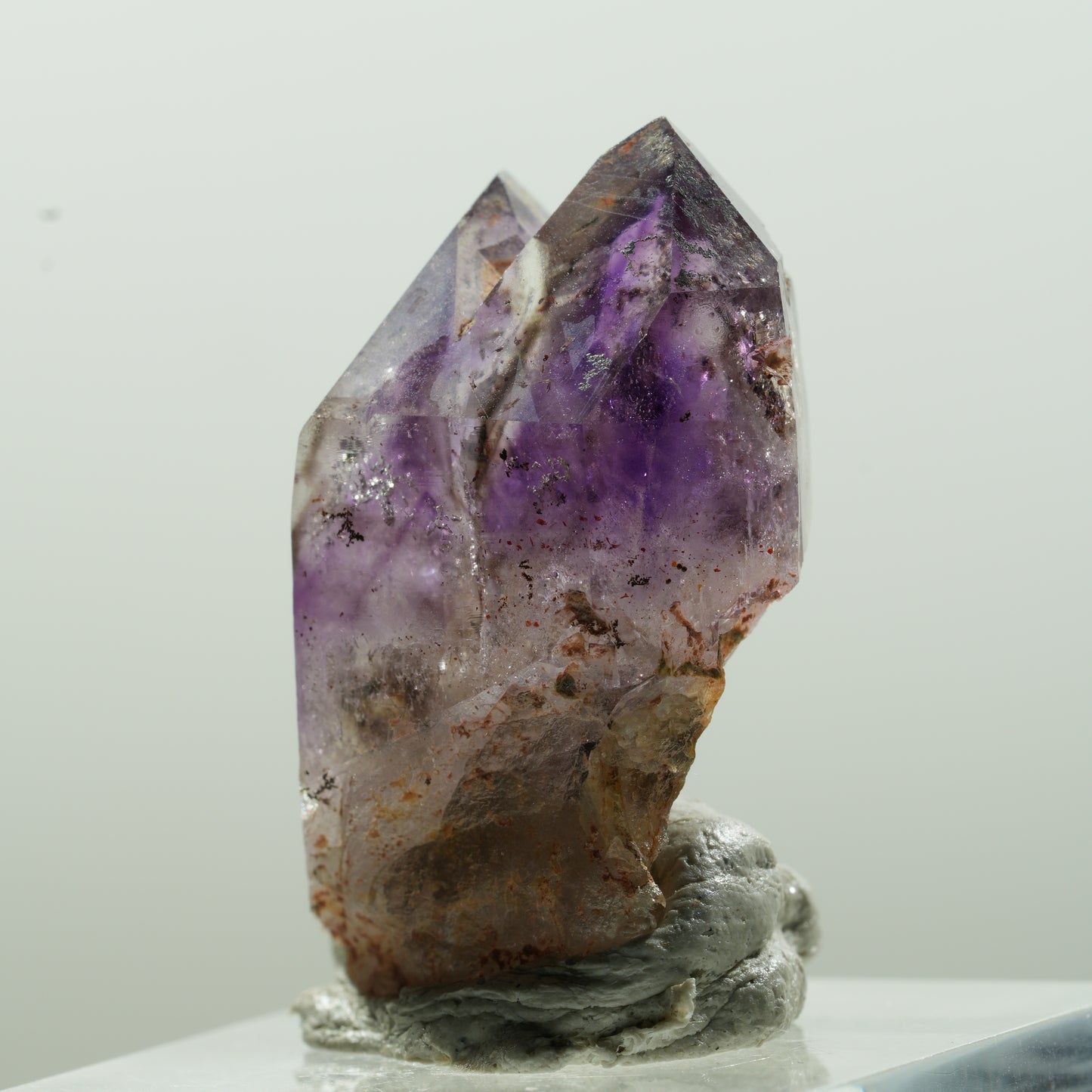 Seltene Phantom Amethyst Skelett Zepter Spitzen Brandberg, Namibia 31*17*15mm #13632