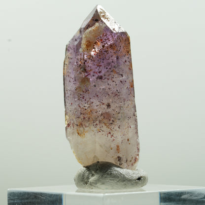 Seltene Phantom Skelett Amethyst mit Eisen Spitze Brandberg, Namibia 37*15*13mm #13633