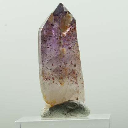 Seltene Phantom Skelett Amethyst mit Eisen Spitze Brandberg, Namibia 37*15*13mm #13633