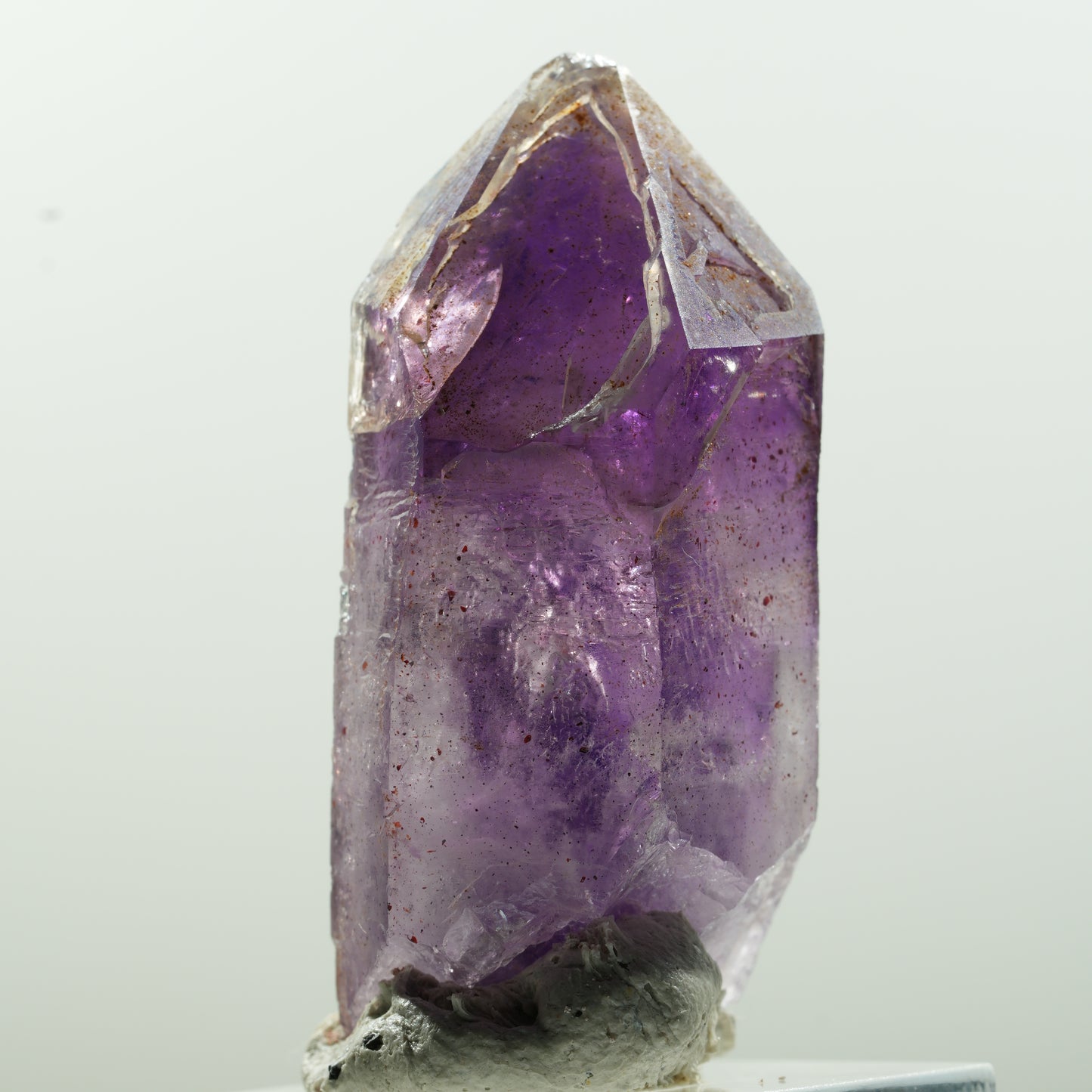 Seltene Skelett Phantom Amethyst Spitze Brandberg, Namibia 47*22*16mm #13636