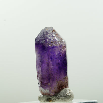 Pointe d'améthyste fantôme avec squelette enhydre, 1 bulle Brandberg, Namibie 35*17*13mm #13639