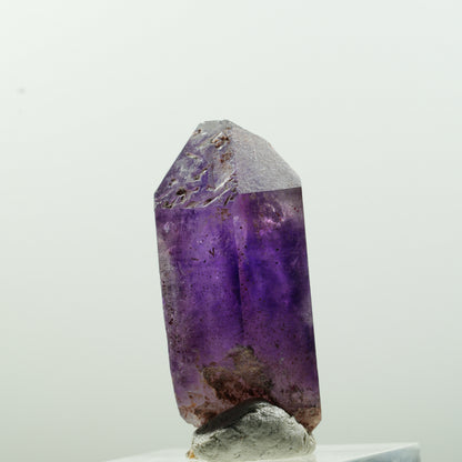 Pointe d'améthyste fantôme avec squelette enhydre, 1 bulle Brandberg, Namibie 35*17*13mm #13639