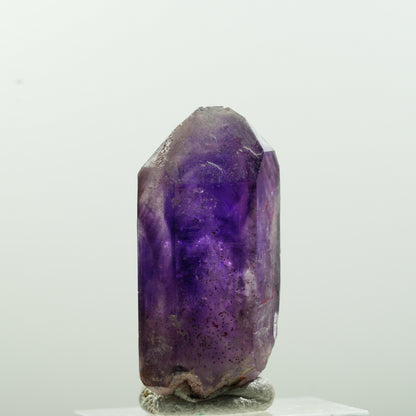 Pointe d'améthyste fantôme avec squelette enhydre, 1 bulle Brandberg, Namibie 35*17*13mm #13639