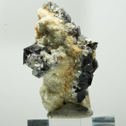 Bunte Phantom Fluorit, Schörl Turmalin, Muskovit, Rauchquarz Erongo, Namibia 56*31*30mm #13642