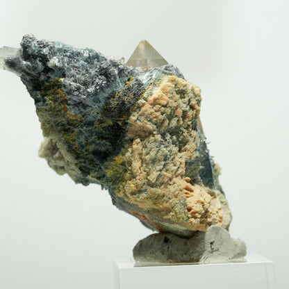 Seltene Phantom Fluorit, Orthoklas, Rauchquarz Stufe Erongo, Namibia 60*33*31mm #13643
