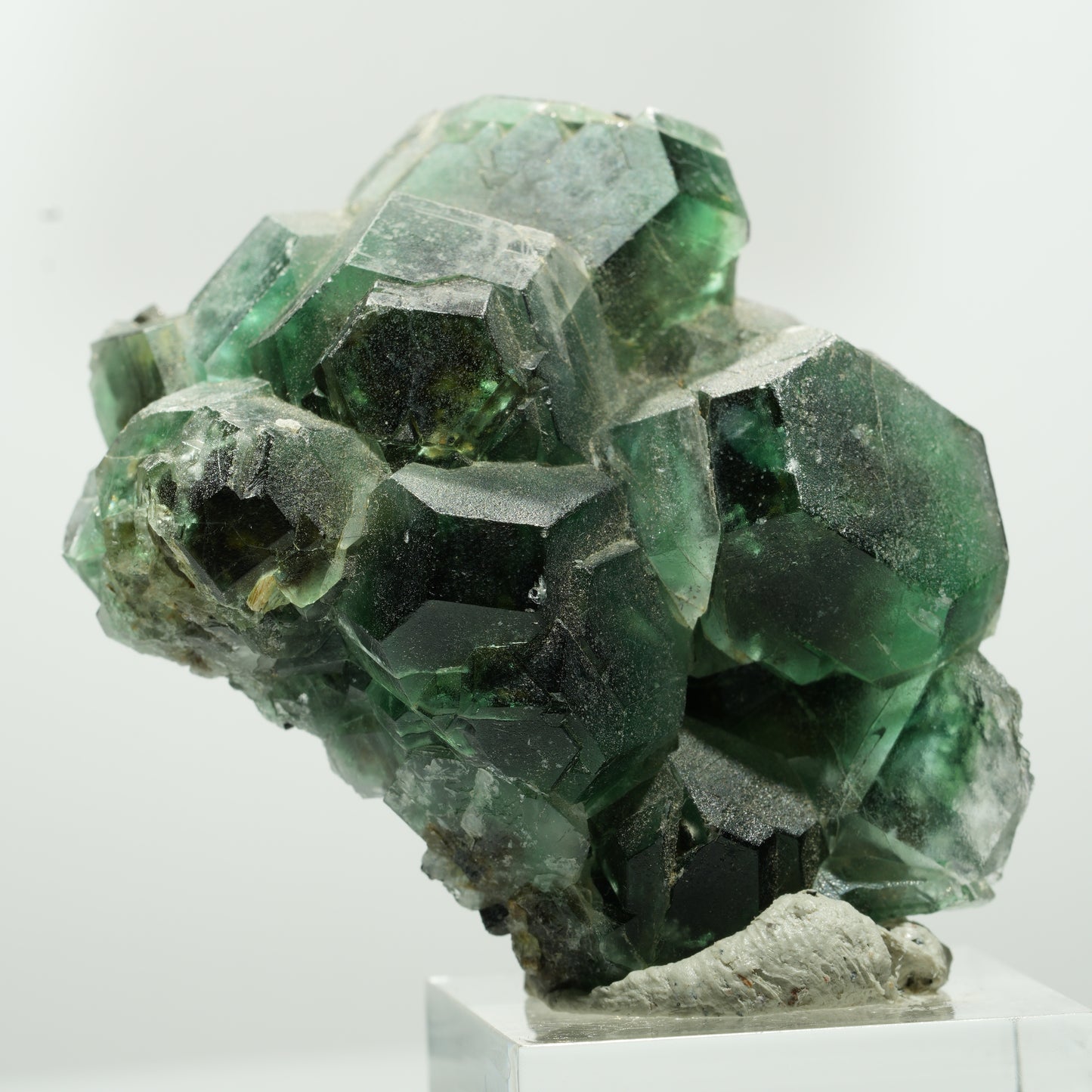 Phantom Fluorit hexagonal, Schörl Turmalin Stufe Erongo, Namibia 55*41*27mm #13644