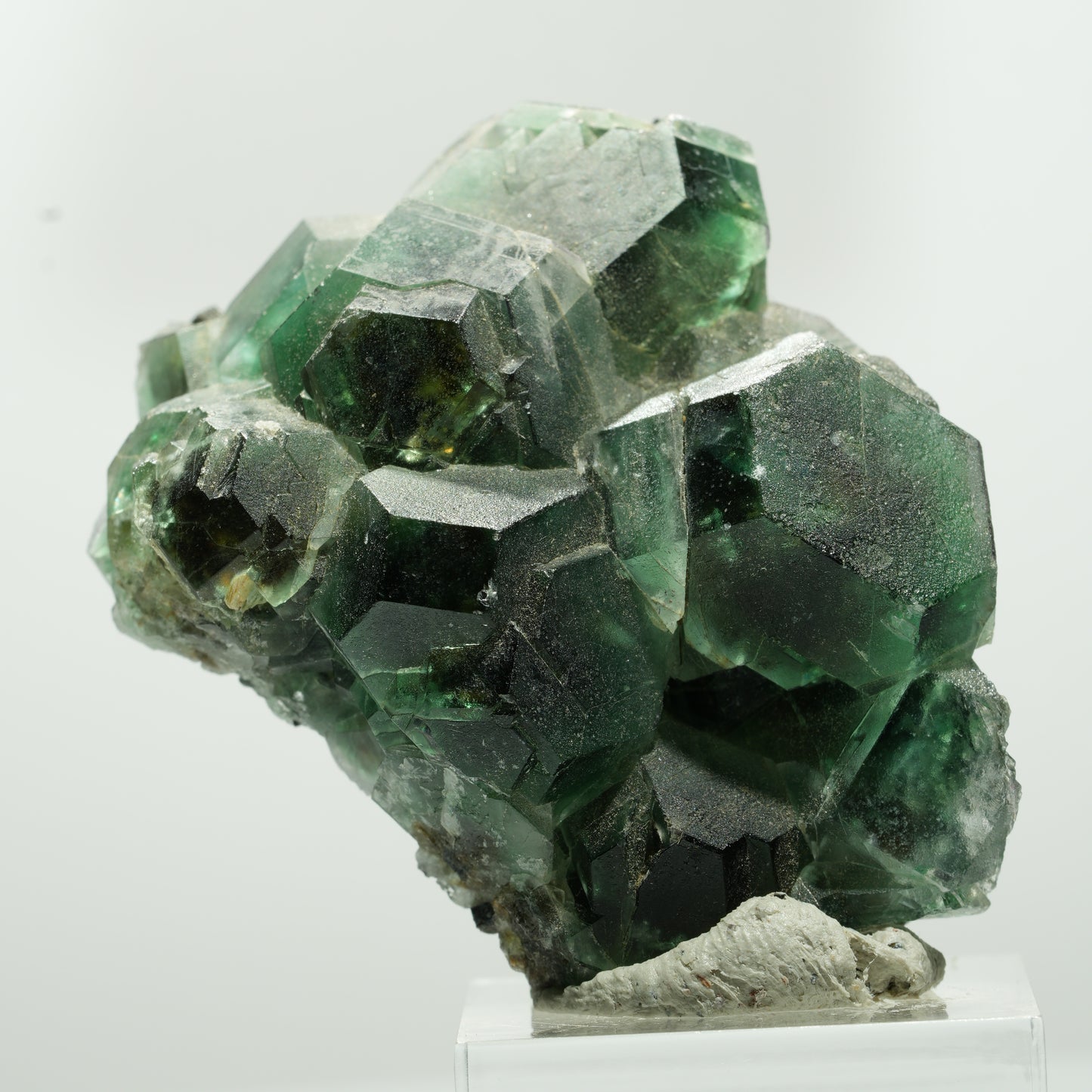 Phantom Fluorit hexagonal, Schörl Turmalin Stufe Erongo, Namibia 55*41*27mm #13644
