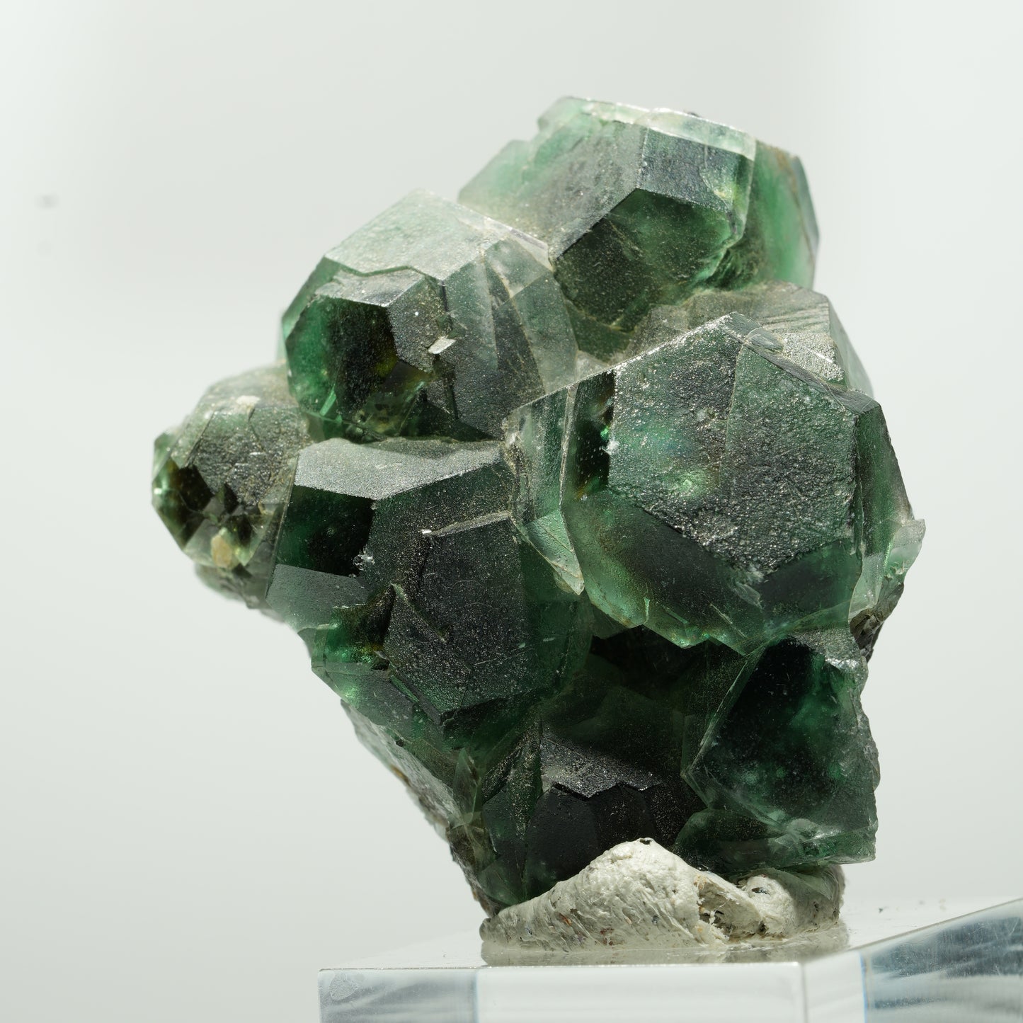 Phantom Fluorit hexagonal, Schörl Turmalin Stufe Erongo, Namibia 55*41*27mm #13644