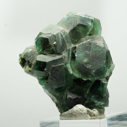 Phantom Fluorit hexagonal, Schörl Turmalin Stufe Erongo, Namibia 55*41*27mm #13644