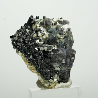 Bunte Phantom Fluorit Würfel, Schörl Turmalin, Muskovit Erongo, Namibia 46*46*33mm #13649