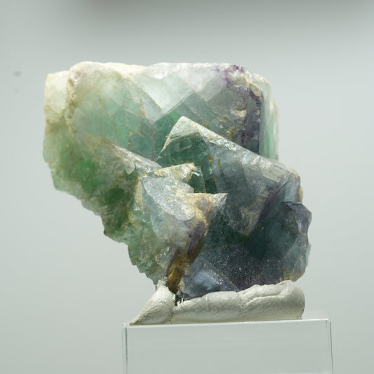 Rare Phantom Fluorite Cube Specimen, Green Purple Erongo, Namibia 50*38*28mm #13652