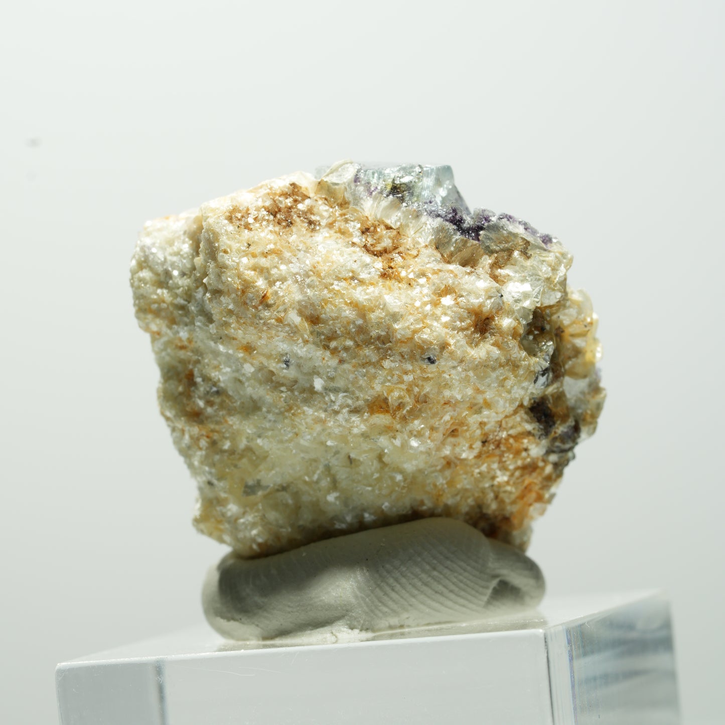 Bunte Phantom Fluorit Würfel, Schörl Turmalin, Muskovit Erongo, Namibia 31*28*19mm #13656