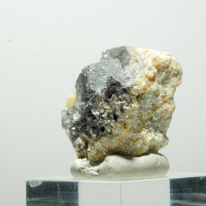 Bunte Phantom Fluorit Würfel, Schörl Turmalin, Muskovit Erongo, Namibia 31*28*19mm #13656