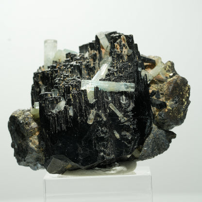 Seltene Aquamarin, Schörl Turmalin, Orthoklas Stufe Erongo, Namibia 53*40*33mm #13657