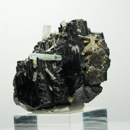 Seltene Aquamarin, Schörl Turmalin, Orthoklas Stufe Erongo, Namibia 53*40*33mm #13657