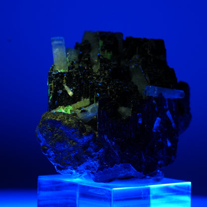 Seltene Aquamarin, Schörl Turmalin, Orthoklas Stufe Erongo, Namibia 53*40*33mm #13657