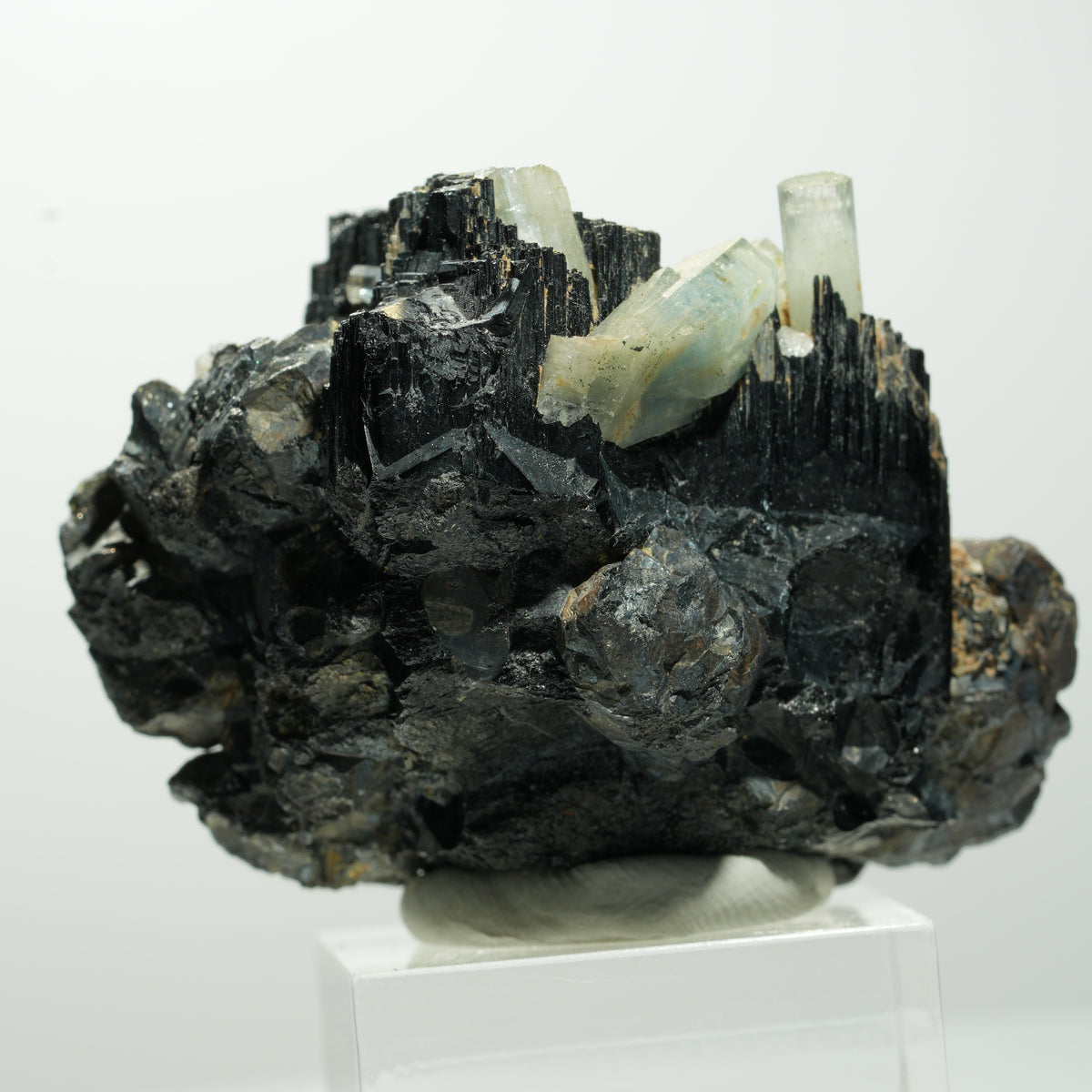 Seltene Aquamarin, Schörl Turmalin, Orthoklas Stufe Erongo, Namibia 53*40*33mm #13657