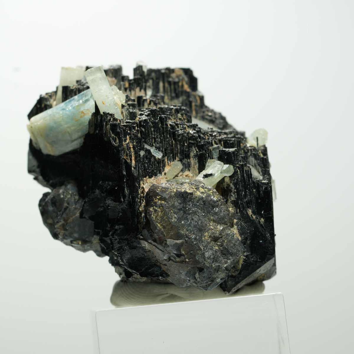 Seltene Aquamarin, Schörl Turmalin, Orthoklas Stufe Erongo, Namibia 53*40*33mm #13657