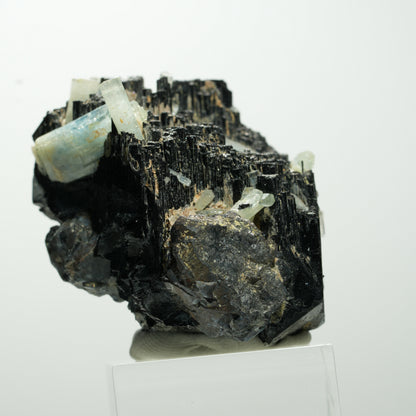 Seltene Aquamarin, Schörl Turmalin, Orthoklas Stufe Erongo, Namibia 53*40*33mm #13657