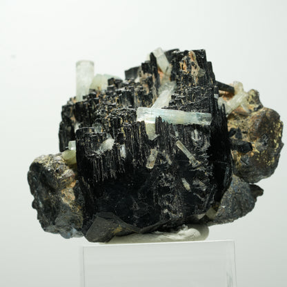 Seltene Aquamarin, Schörl Turmalin, Orthoklas Stufe Erongo, Namibia 53*40*33mm #13657