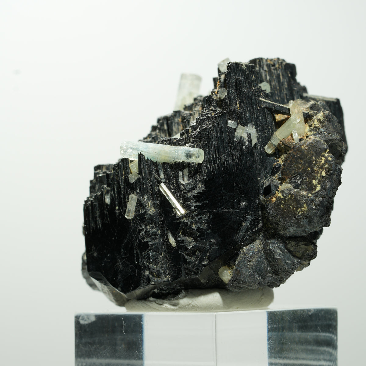 Seltene Aquamarin, Schörl Turmalin, Orthoklas Stufe Erongo, Namibia 53*40*33mm #13657