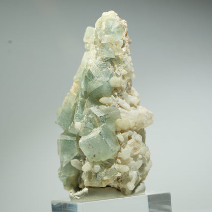 Seltene Phantom Fluorit Würfel, Quarz Stufe Omehane, Namibia 60*45*28mm #13658