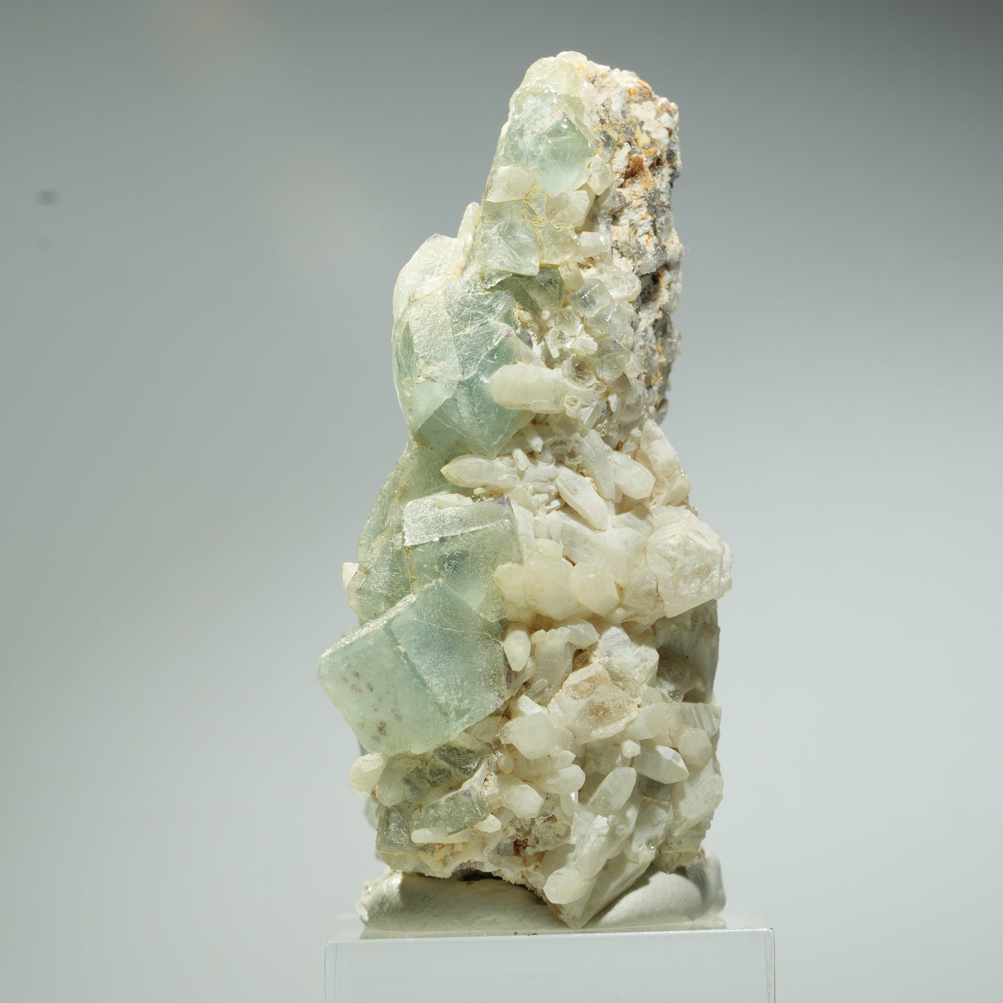 Seltene Phantom Fluorit Würfel, Quarz Stufe Omehane, Namibia 60*45*28mm #13658