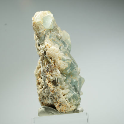 Seltene Phantom Fluorit Würfel, Quarz Stufe Omehane, Namibia 60*45*28mm #13658