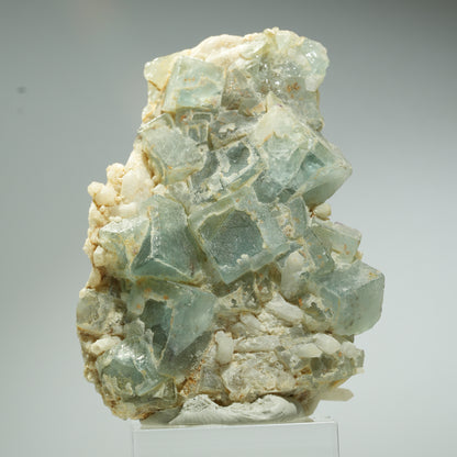 Seltene Phantom Fluorit Würfel, Quarz Stufe Omehane, Namibia 60*45*28mm #13658
