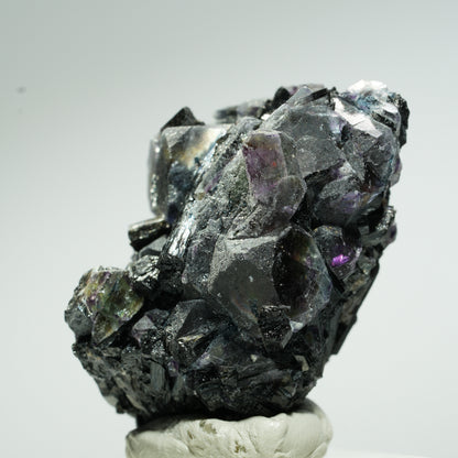 Bunte Phantom Fluorit Würfel, Schörl Turmalin, Muskovit Erongo, Namibia 44*31*29mm #13659