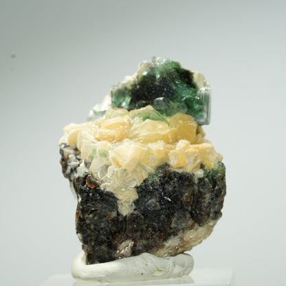 Seltene Phantom Fluorit Würfel, Muskovit Erongo, Namibia 37*27*23mm #13662