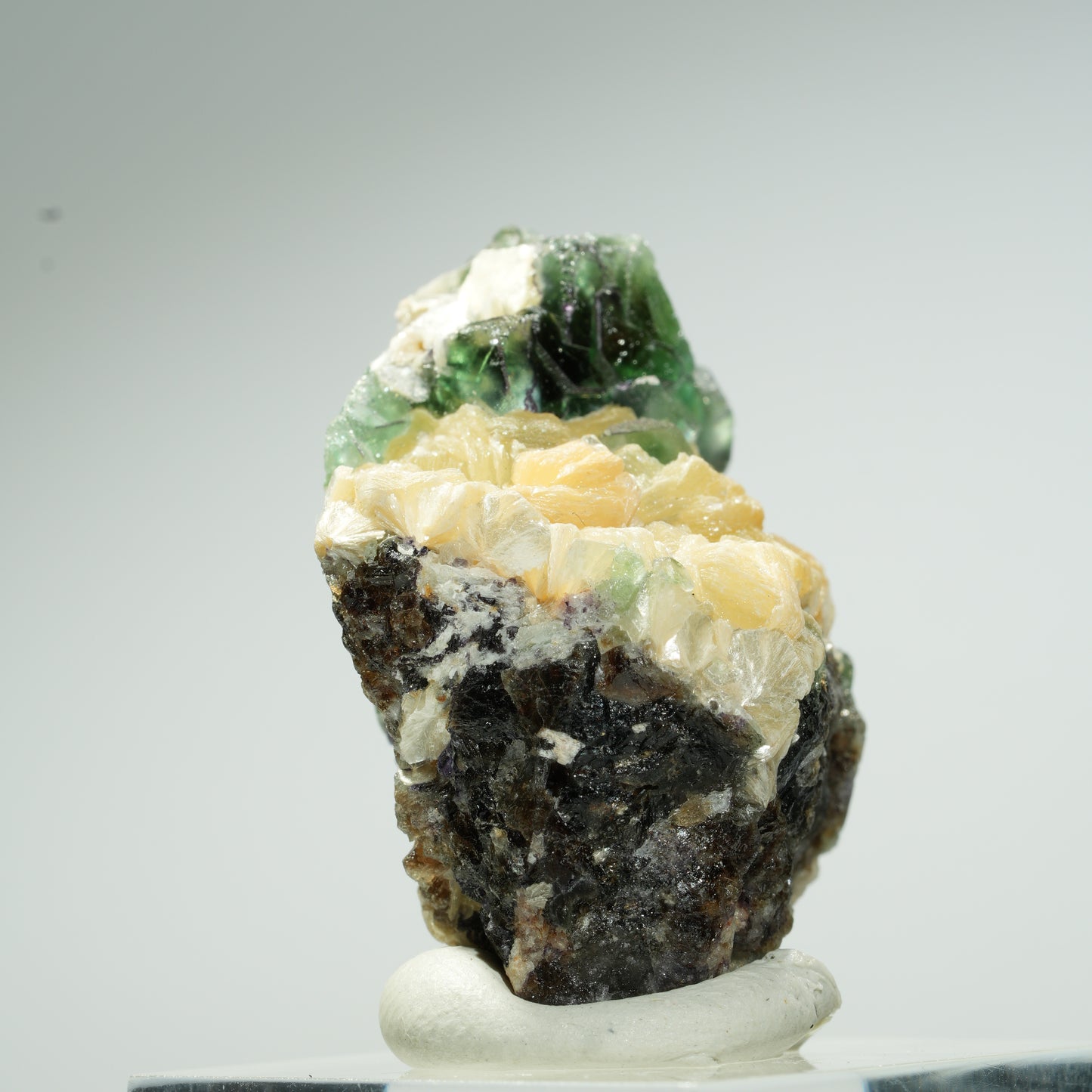 Seltene Phantom Fluorit Würfel, Muskovit Erongo, Namibia 37*27*23mm #13662