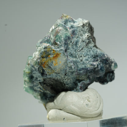 Seltene Phantom Fluorit Würfel, Schörl Turmalin Stufe Erongo, Namibia 31*35*31mm #13664