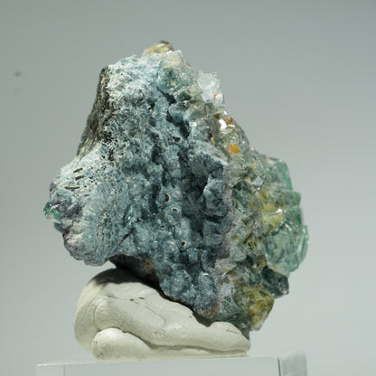 Seltene Phantom Fluorit Würfel, Schörl Turmalin Stufe Erongo, Namibia 31*35*31mm #13664