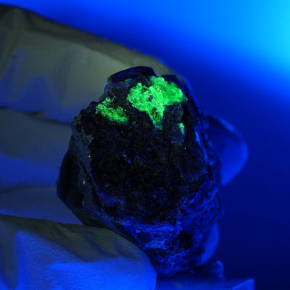 Bunte Phantom Fluorit, Schörl Turmalin, Hyalit Opal, Muskovit Erongo, Namibia 47*36*28mm #13667