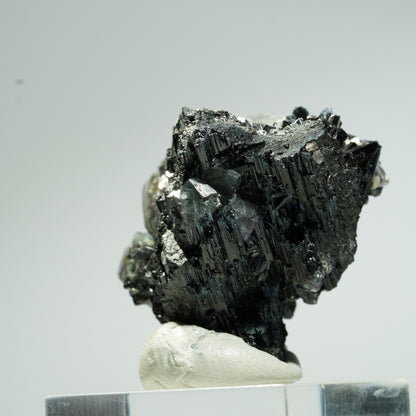 Bunte Phantom Fluorit Würfel, Schörl Turmalin, Muskovit Erongo, Namibia 33*31*28mm #13669