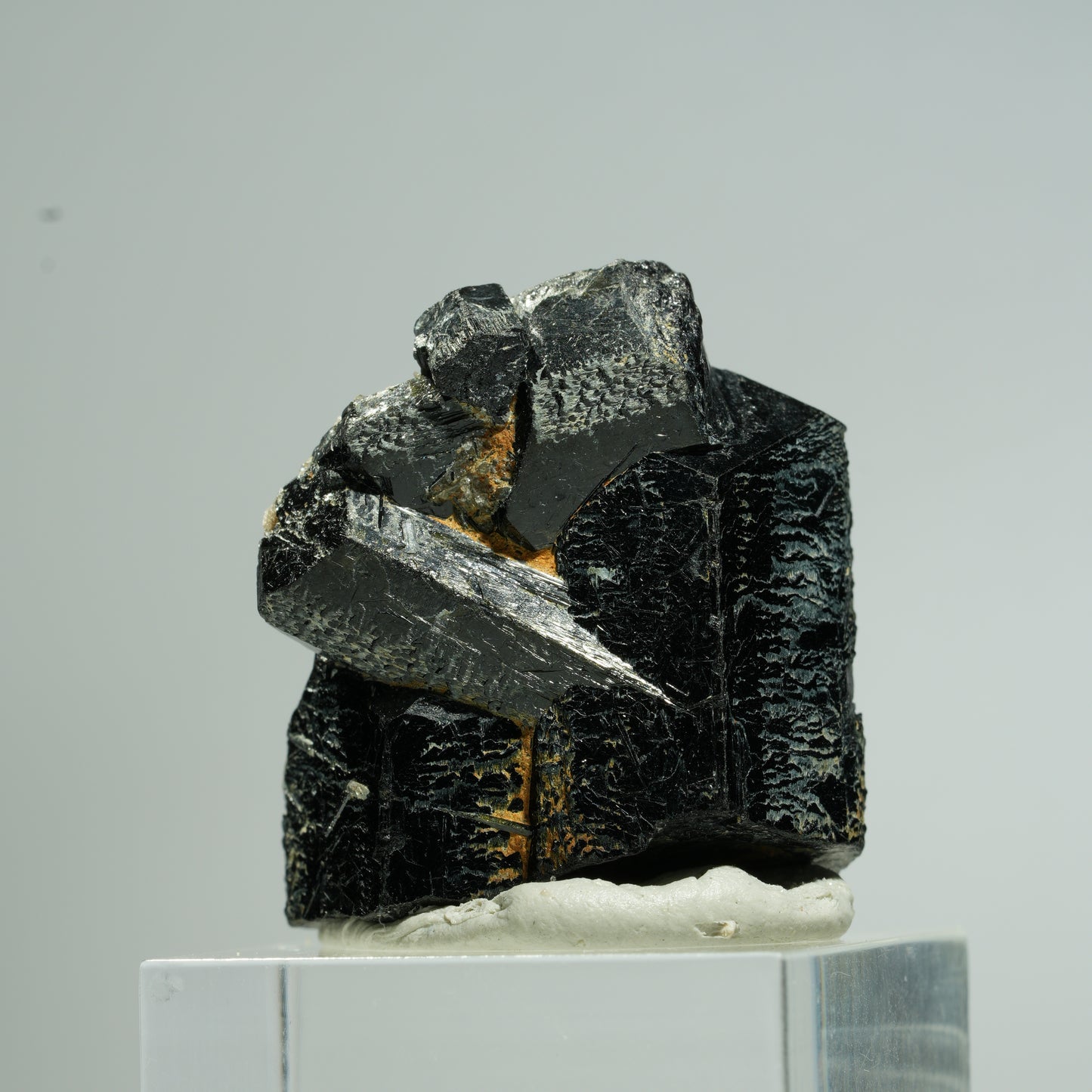 Seltene Schörl Turmalin Stufe, schwarz Erongo, Namibia 29*25*25mm #13673