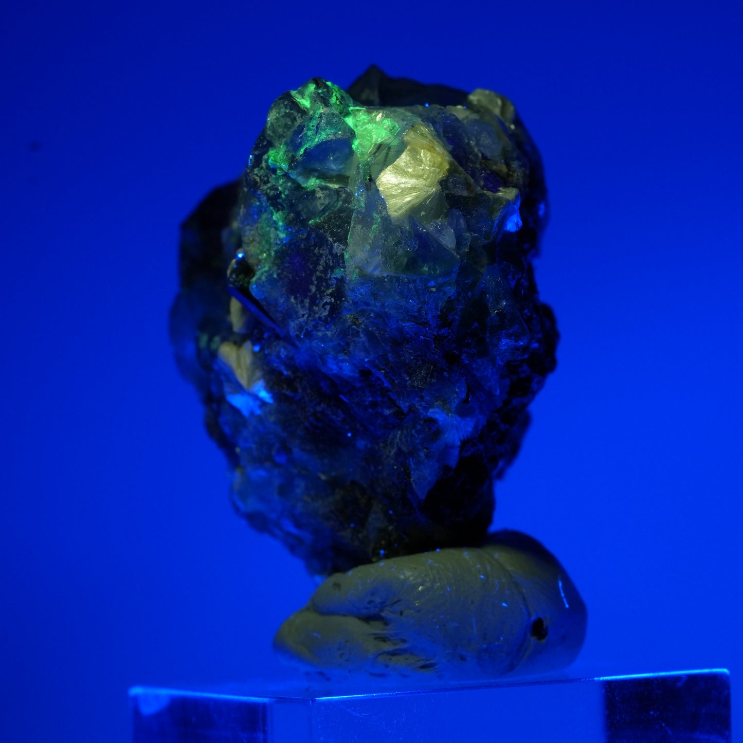 Phantom Fluorit, Schörl Turmalin, Hyalit Opal, Muskovit Erongo, Namibia 38*37*27mm #13675
