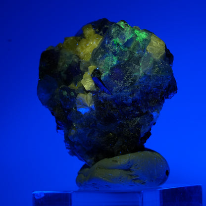 Phantom Fluorit, Schörl Turmalin, Hyalit Opal, Muskovit Erongo, Namibia 38*37*27mm #13675